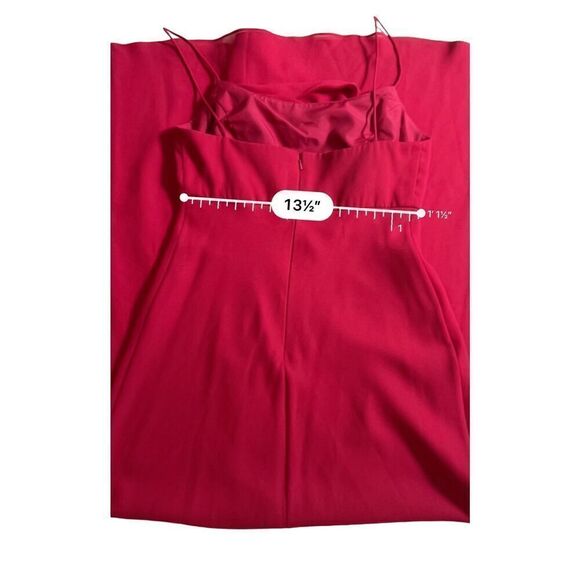 Michelangelo Prom/ Wedding Gown Red Maxi Dress Size M - Picture 11 of 12